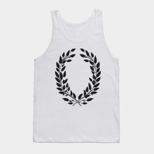 white and black laurel wreath Tank Top